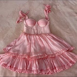 Adeirlina Dress brand new with tags. Pink with some shimmer. Size S.